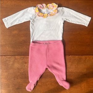 Jacadi baby girl set- 6 months